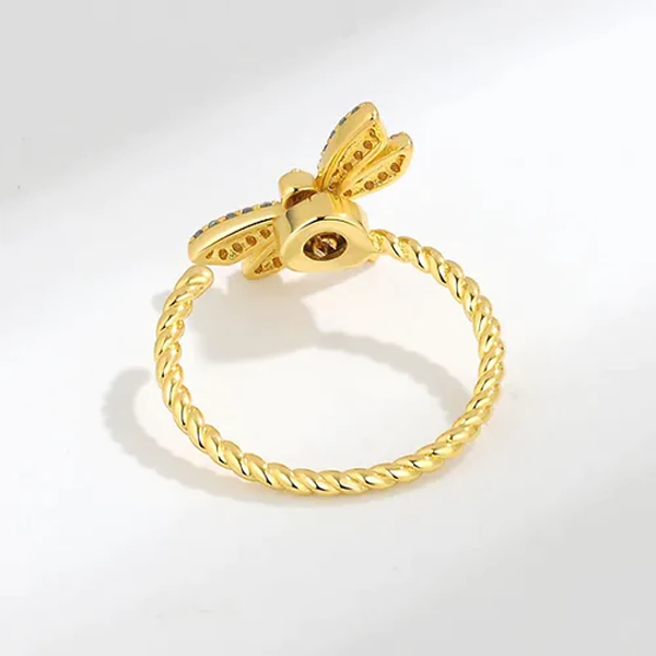 Anillo de Plata .925 con Chapa de Oro 18K