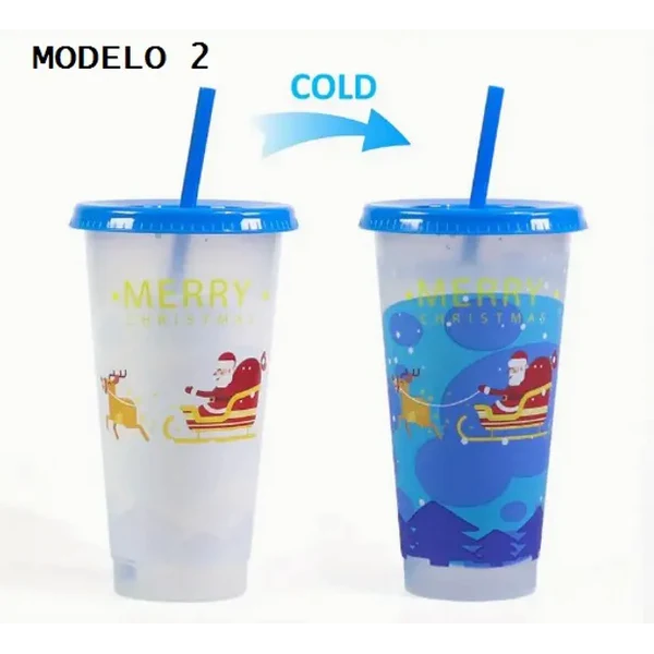 Vaso Magico Cambia de Color con Frio