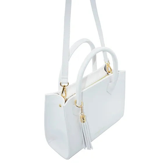 Bolso de Piel Genuina Blanco