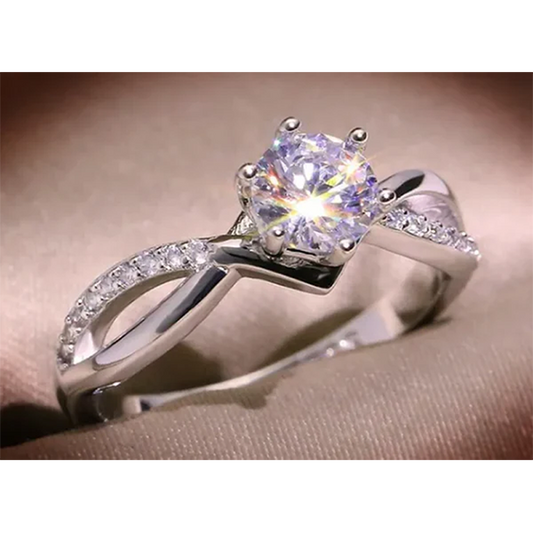 Anillo de Acero con Zirconia