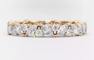 Anillo Solitario de Plata.925 Chapa de Oro 18 K