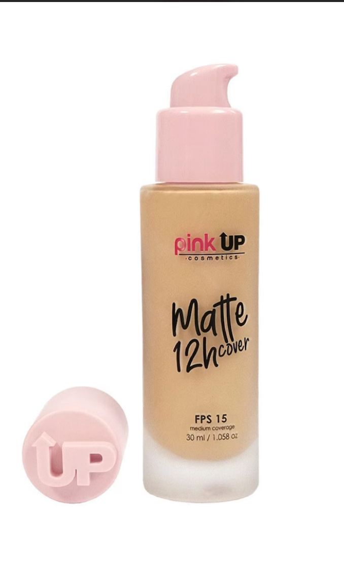 Matte Cover 12 Horas-Pink Up Base de Maquillaje para piel mixta