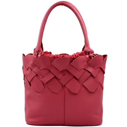 Bolso de Piel Genuina Rojo
